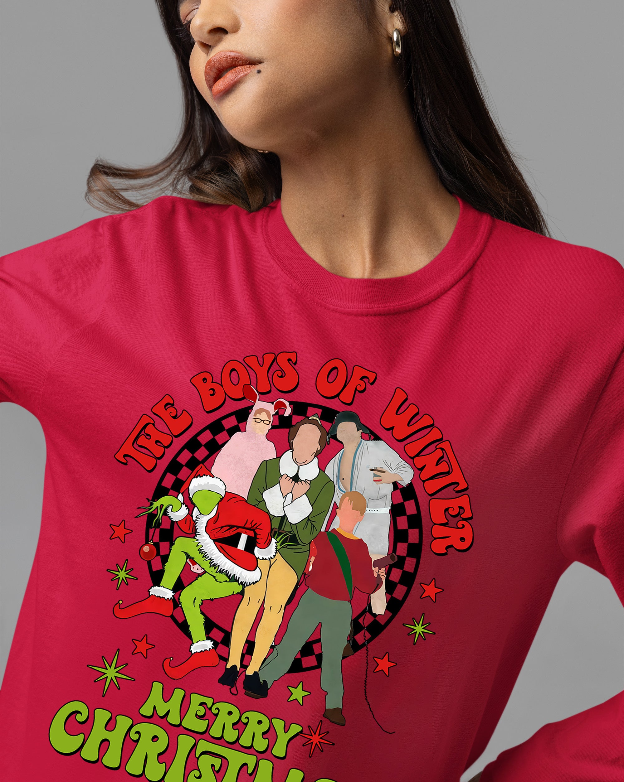 The Boys of Winter - Festive Christmas Theme for Him, Snowy Night Spirit, Holiday Gift Idea T-Shirt