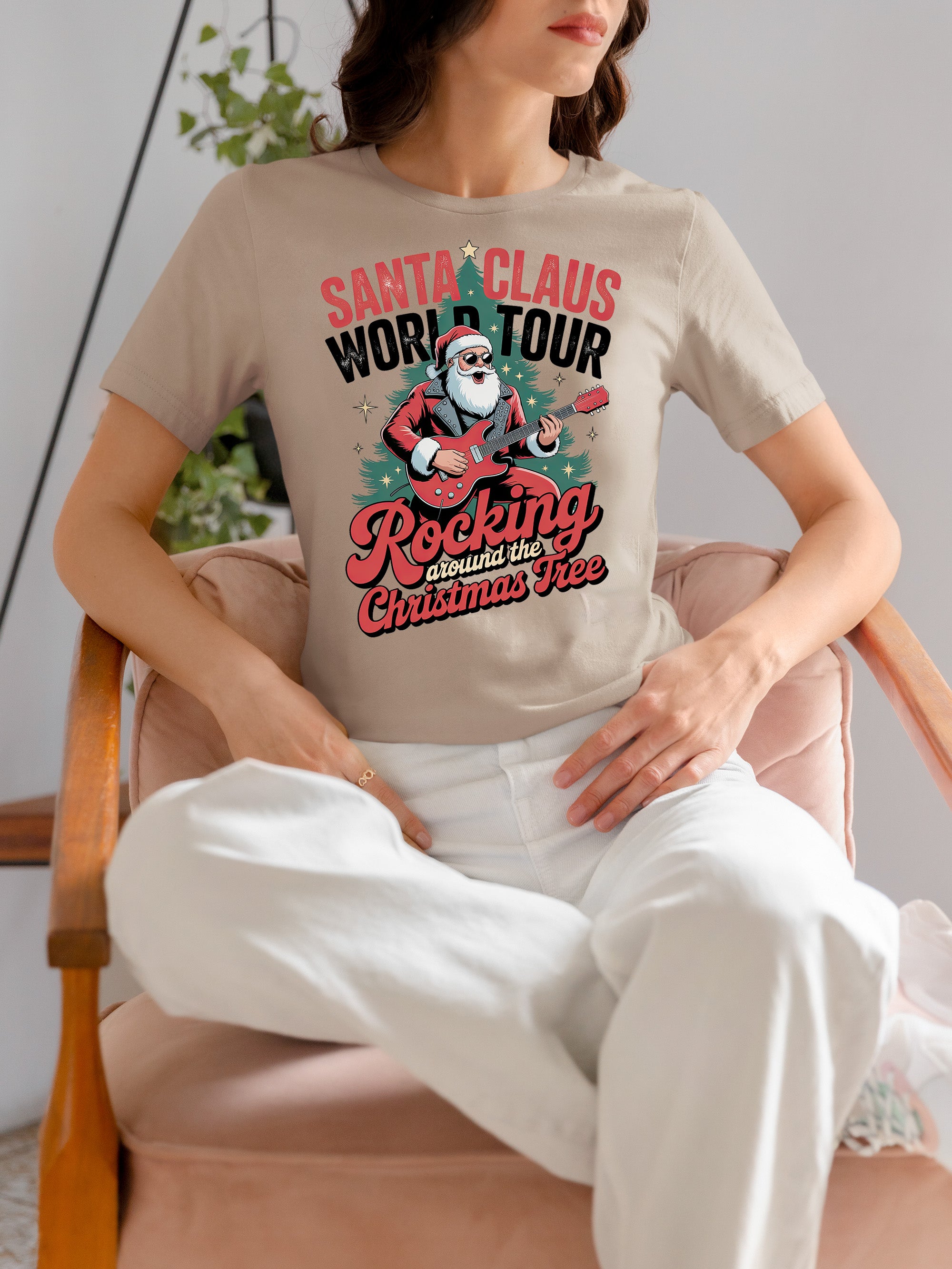 Sand Claus World Tour Christmas Keepsake - Santa Travel Cheer Across the Globe Gift Idea T-Shirt