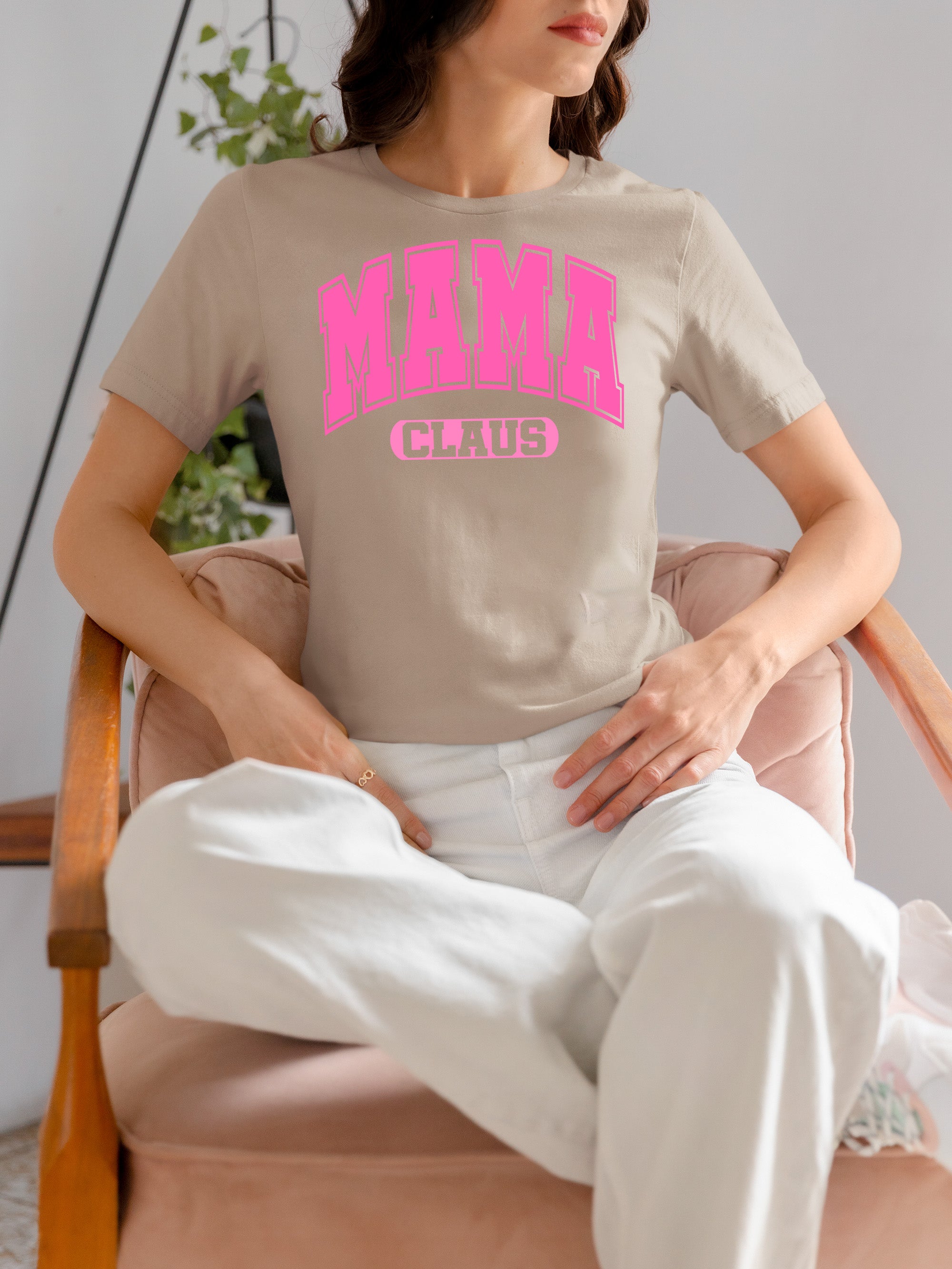 Mama Claus Christmas Joy Gift for Mom | Cozy Holiday Theme for Mom - Seasonal Cheer T-Shirt