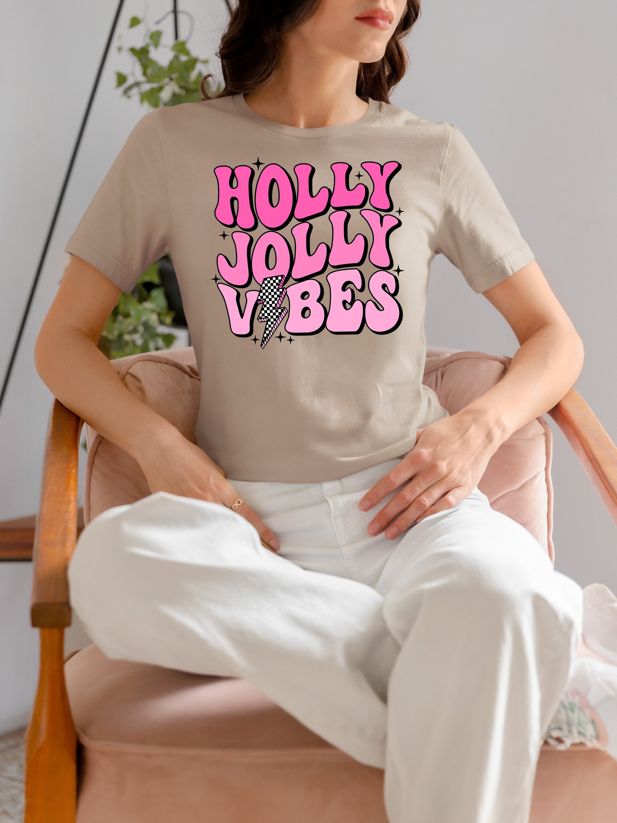 Holly Jolly Vibes Christmas Mood - Festive Seasonal Cheer, Cozy Holiday Spirit, Gift Idea for Winter Nights T-Shirt