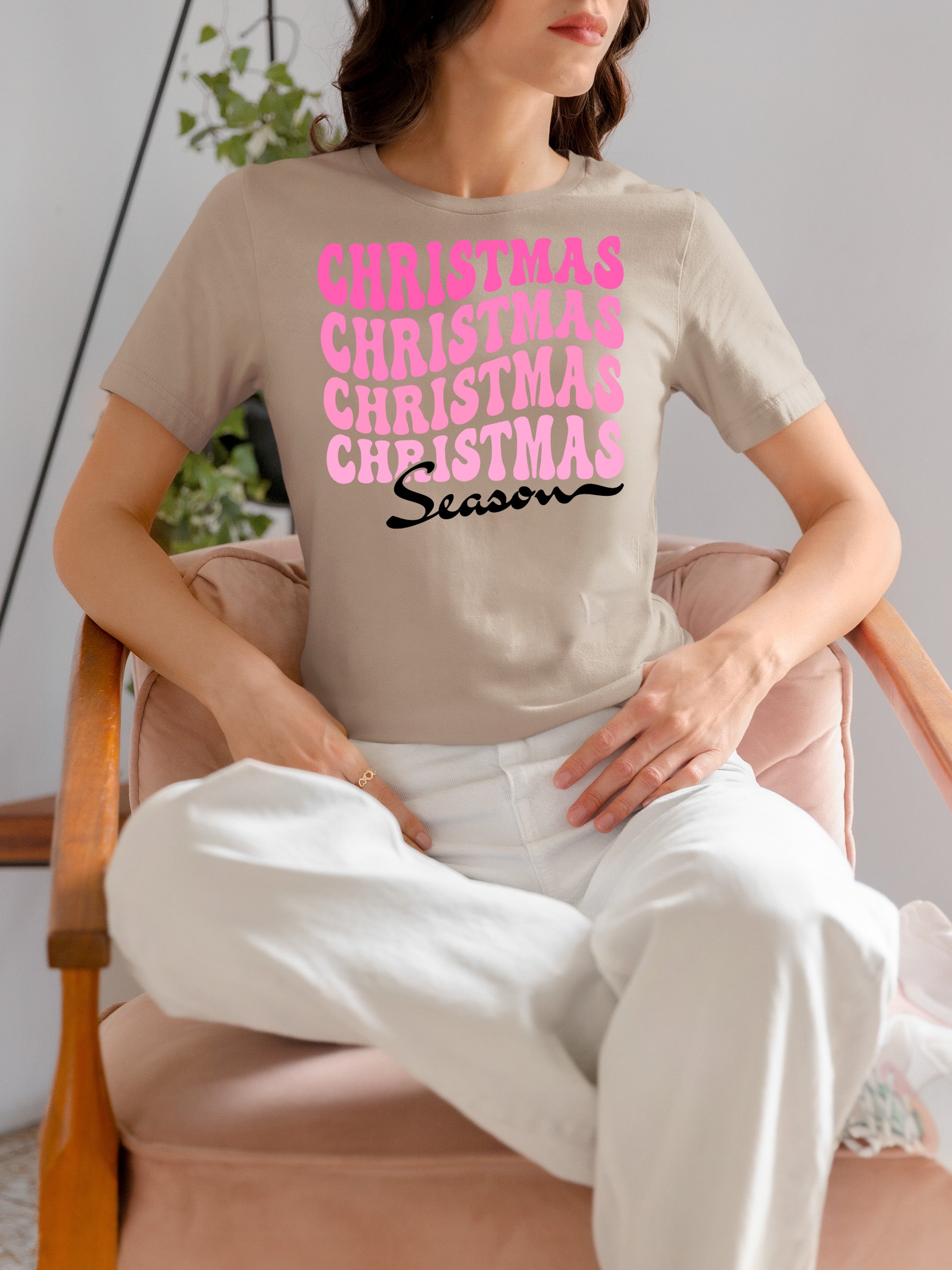 Christmas Season Inspired Artwork for Holiday Home | Festive Canvas Art Gift Idea T-Shirt