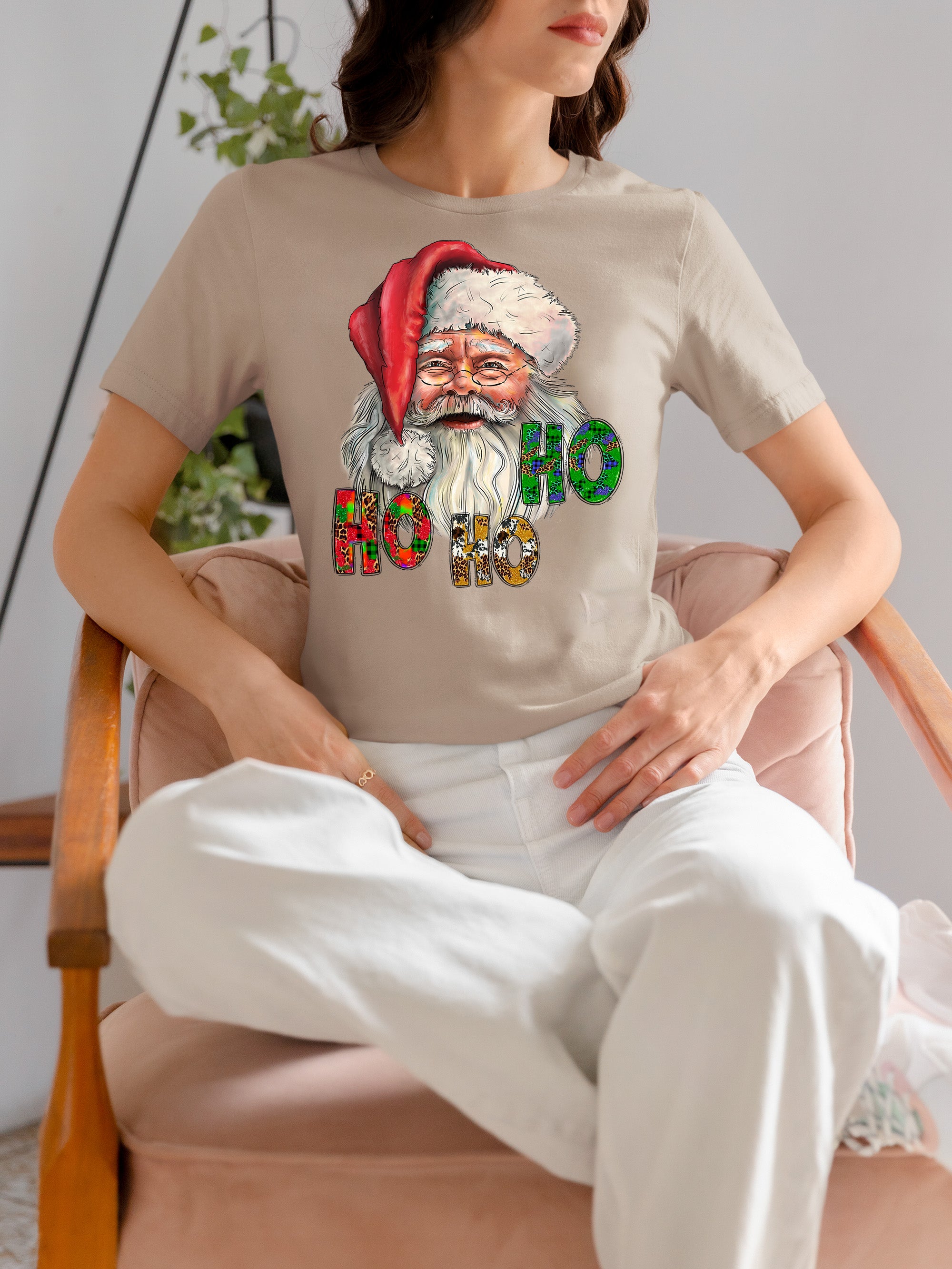 Ho Ho Ho Santa Christmas Festive Holiday Keepsake Gift Idea T-Shirt