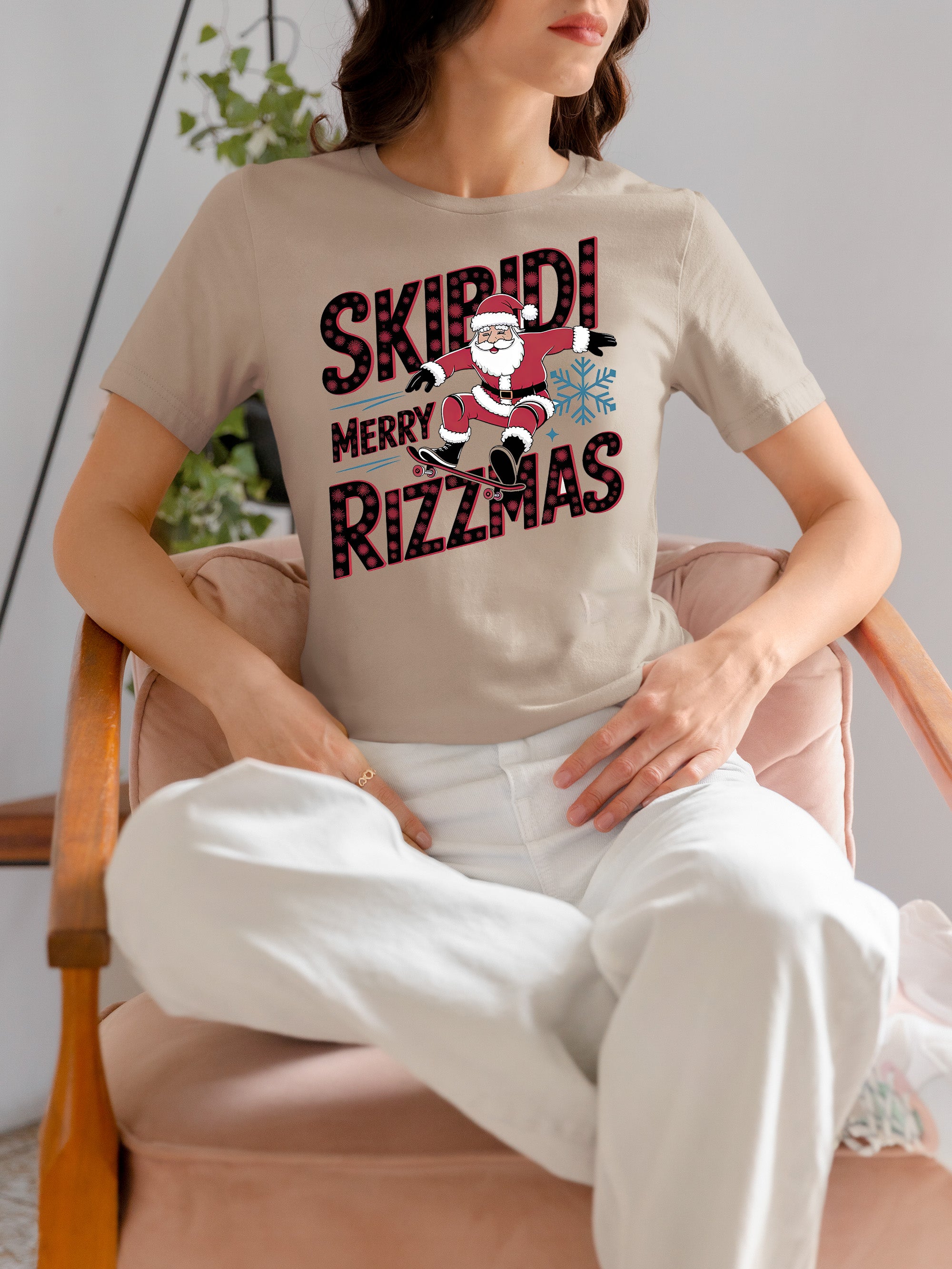 Skibidi Merry Rizzmas Christmas Cheer Festive Keepsake for Holiday Season Gift T-Shirt