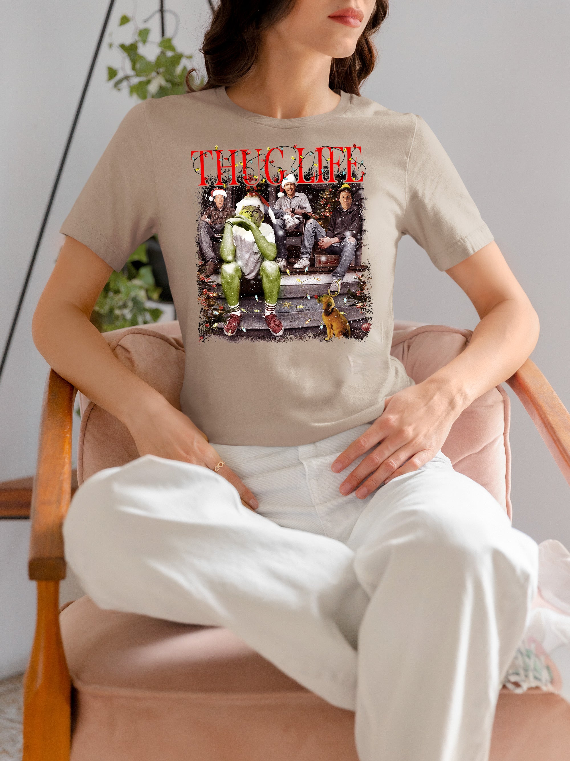 Christmas Thug Life House - Handmade Holiday Home Accent, Rustic Festive Gift Idea for Fans, Unique Xmas Keepsake T-Shirt