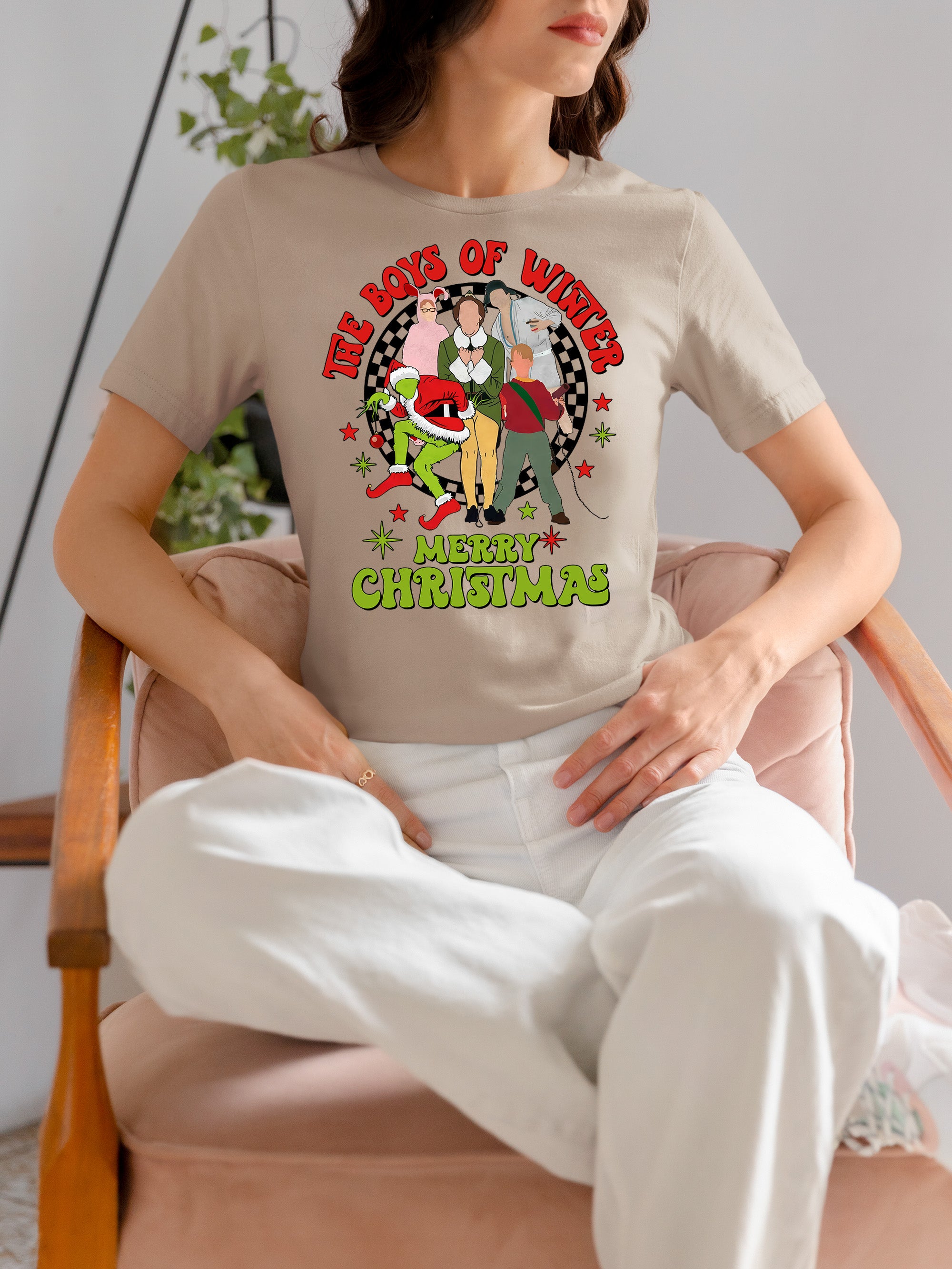 The Boys of Winter - Festive Christmas Theme for Him, Snowy Night Spirit, Holiday Gift Idea T-Shirt