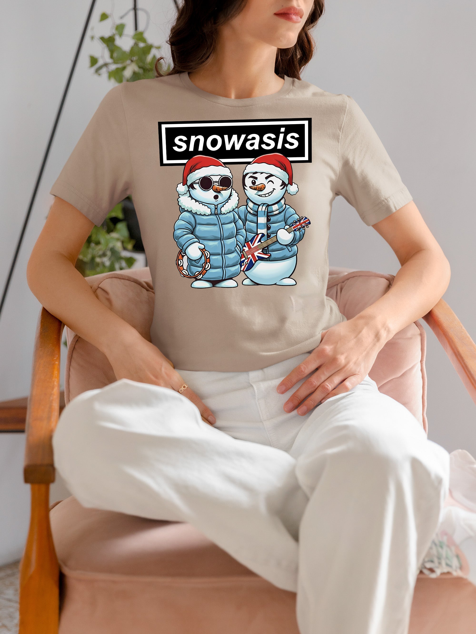 Snowasis Manchester Style Christmas Scene - Festive Seasonal Inspiration, Manchester-Inspired Holiday Vibe T-Shirt