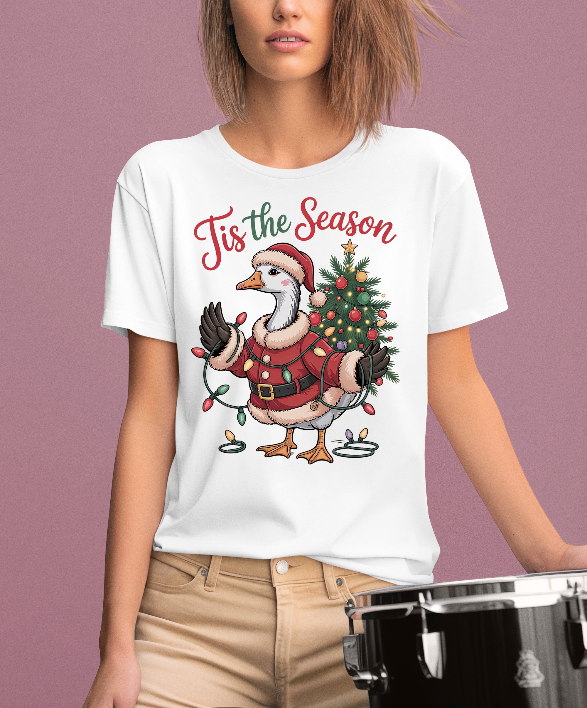 Tis the Season Christmas Clip Art – Festive Typography for Scrapbooking and Seasonal Projects T-Shirt