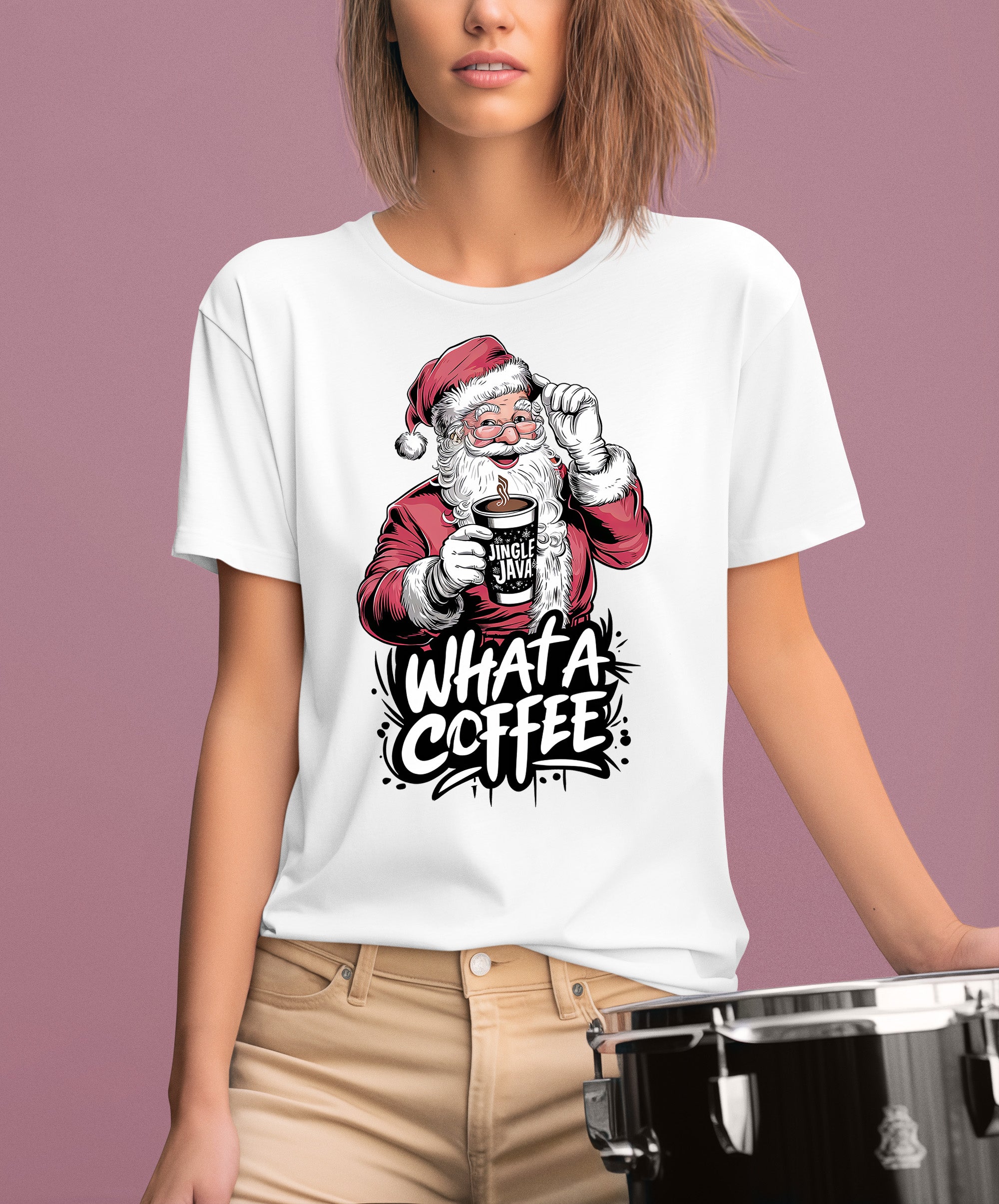 What a Coffee Christmas Mug - Festive Holiday Caffeine Quote Gift for Coffee Lovers T-Shirt