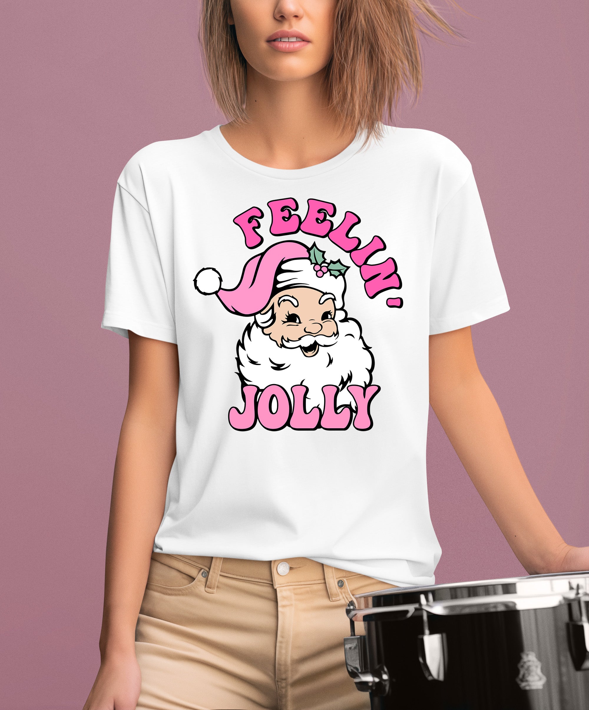 Feelin Jolly Christmas Theme for Festive Lovers - Cozy Seasonal Gift Idea T-Shirt