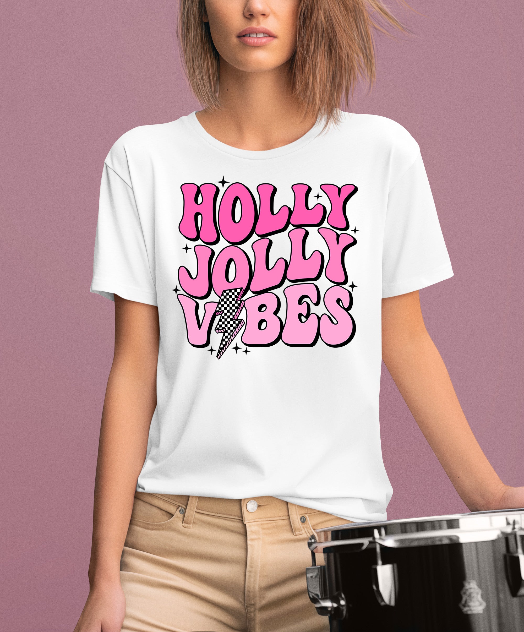 Holly Jolly Vibes Christmas Mood - Festive Seasonal Cheer, Cozy Holiday Spirit, Gift Idea for Winter Nights T-Shirt