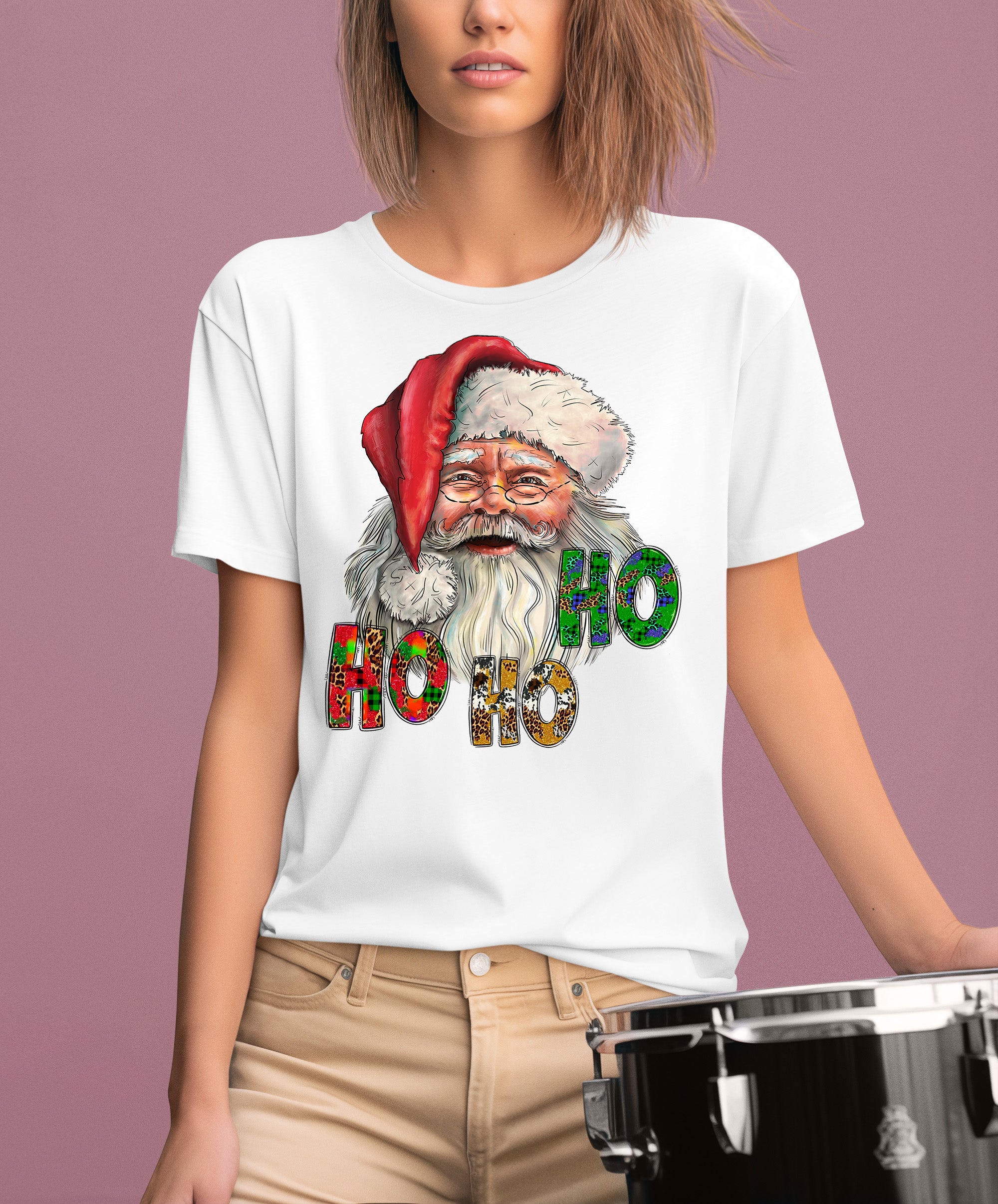 Ho Ho Ho Santa Christmas Festive Holiday Keepsake Gift Idea T-Shirt