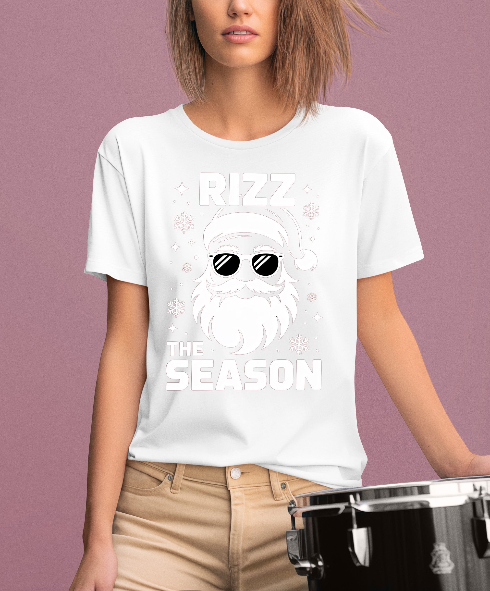 Rizz the Season Christmas Collectible, Handmade Holiday Treasure, Festive Seasonal Character for Gift or Display T-Shirt