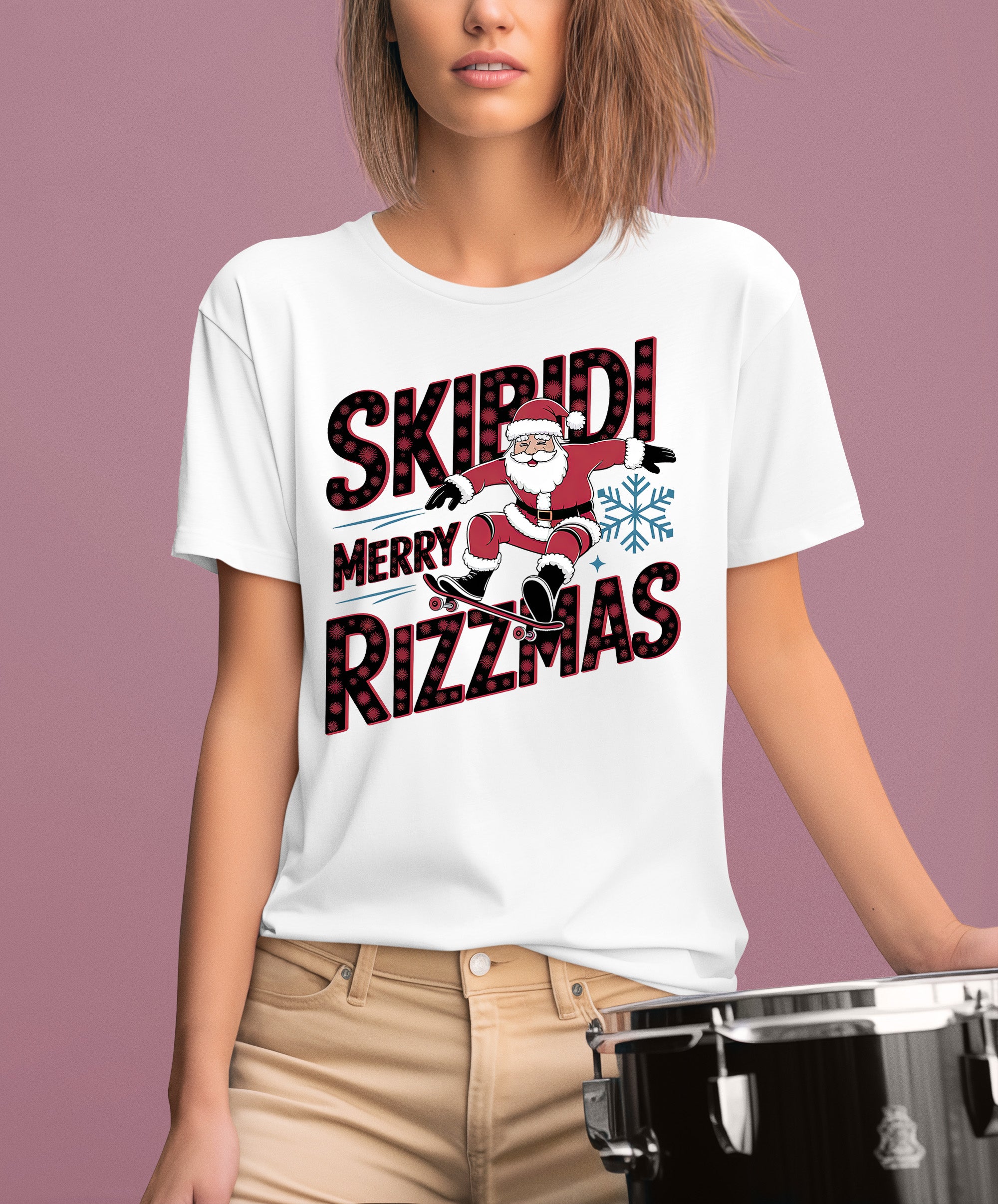 Skibidi Merry Rizzmas Christmas Cheer Festive Keepsake for Holiday Season Gift T-Shirt