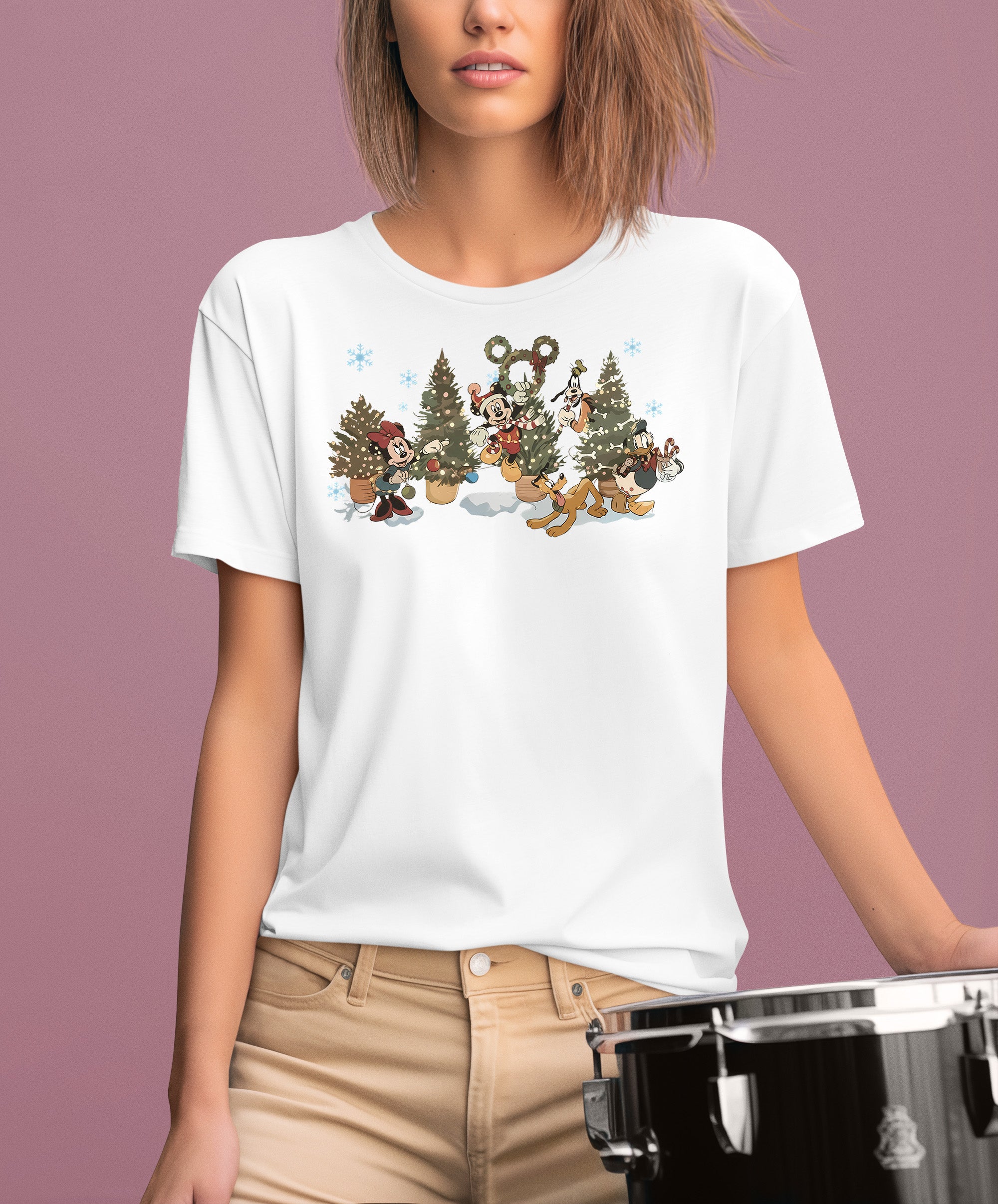 Vintage Christmas Fairytale Retro Style - Yuletide Nostalgia, Cozy Holiday Vintage Theme T-Shirt